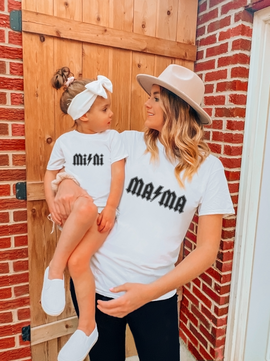 Mama + Mini ACDC Inspired Tee