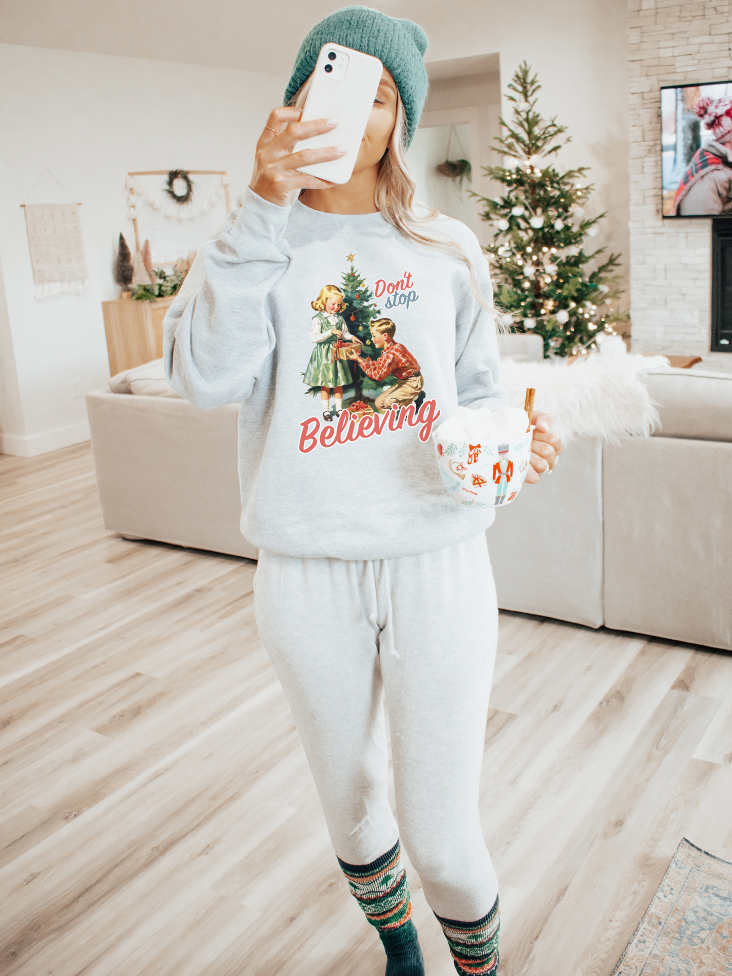 Don't Stop Believing Vintage Crewneck