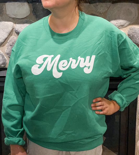 Ready To Ship - Merry Crewneck