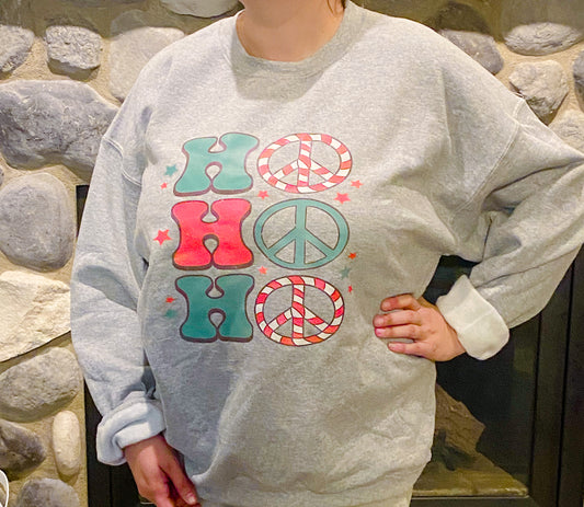 Ready To Ship - Ho Ho Ho Holiday Sweatshirt