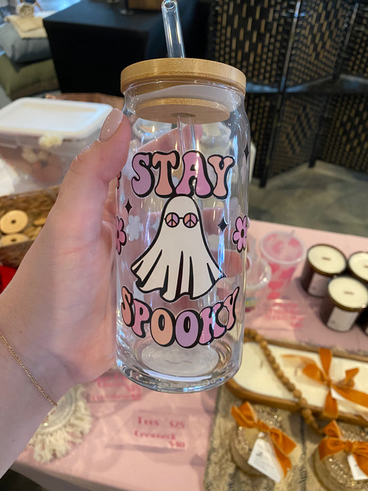 Ready To Ship - Stay Spooky Glass