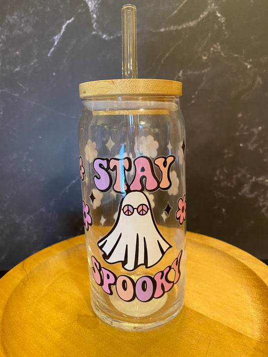 Ready To Ship - Stay Spooky Glass