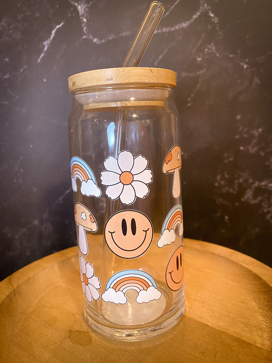 Ready To Ship - Happy Hippie Glass