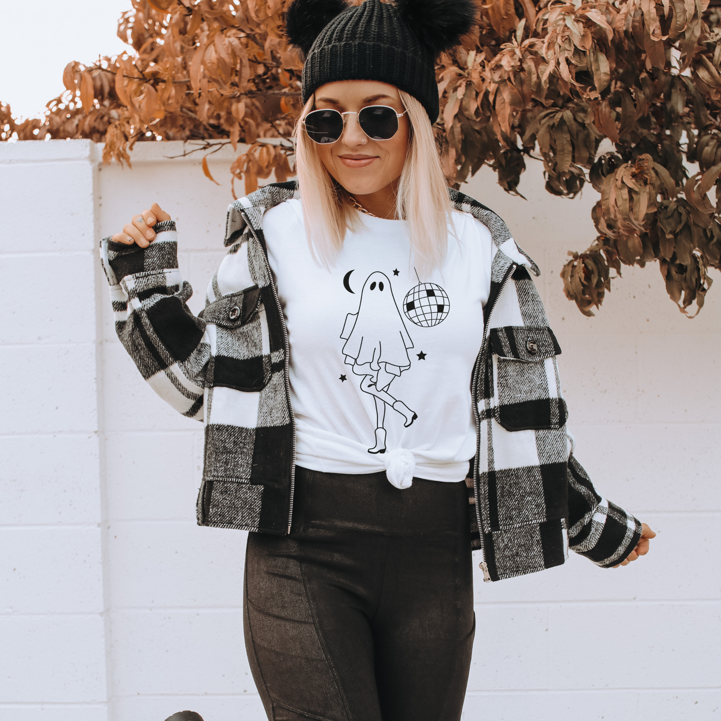 Ready To Ship- Disco Ghost Tee