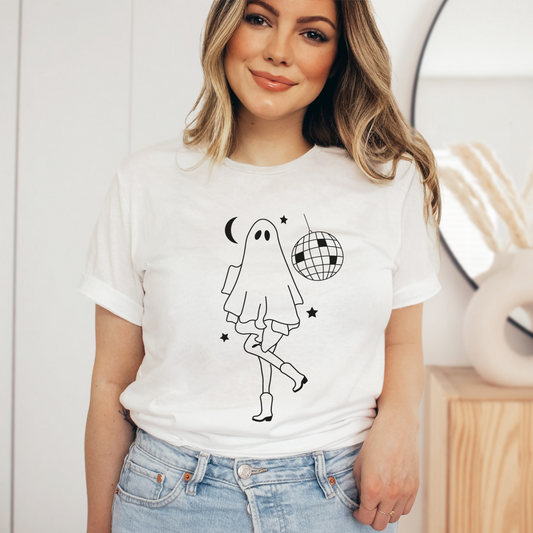 Ready To Ship- Disco Ghost Tee