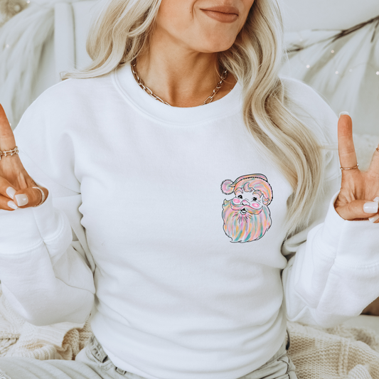 Watercolor Santa Crewneck
