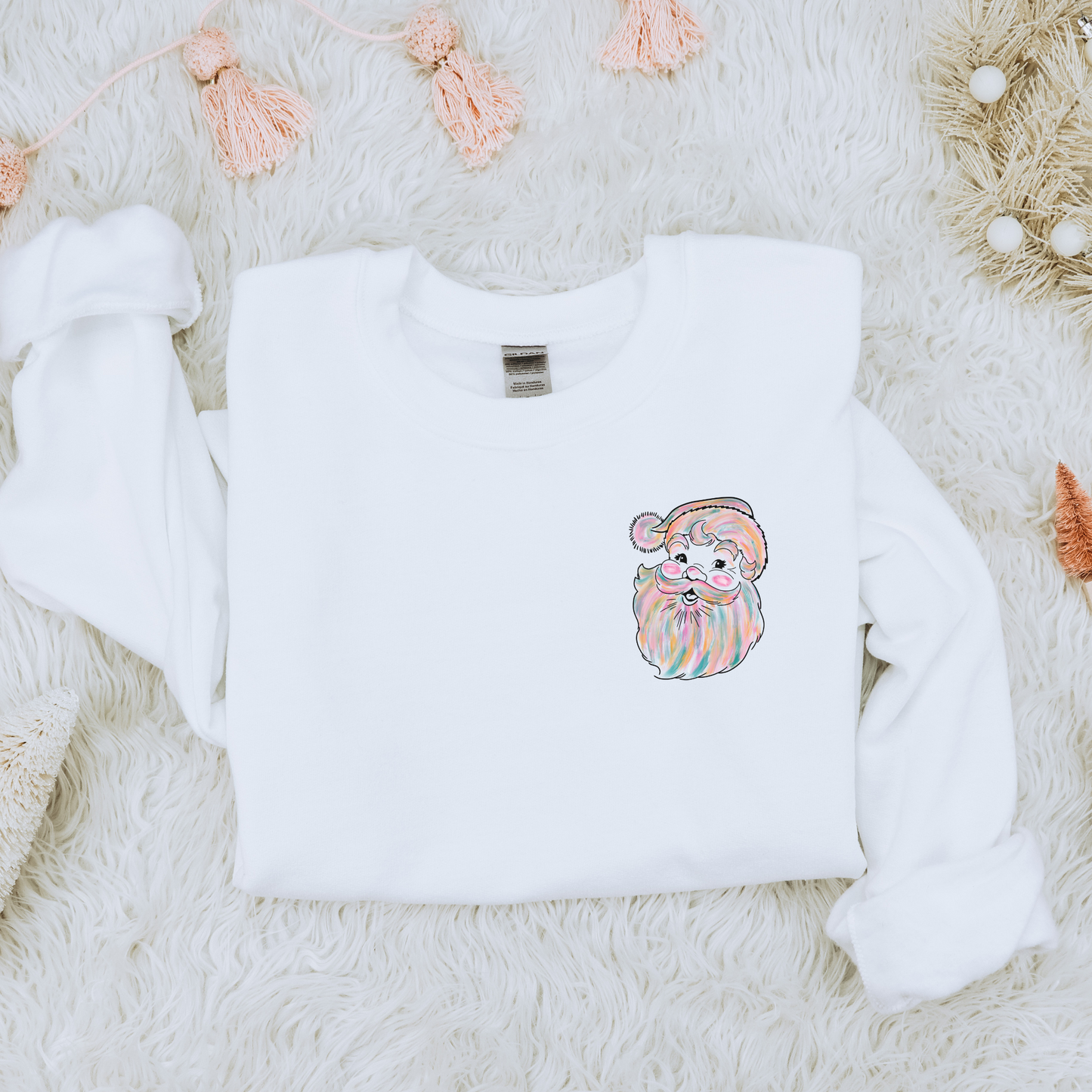 Watercolor Santa Crewneck