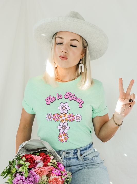 He Is Risen Tee