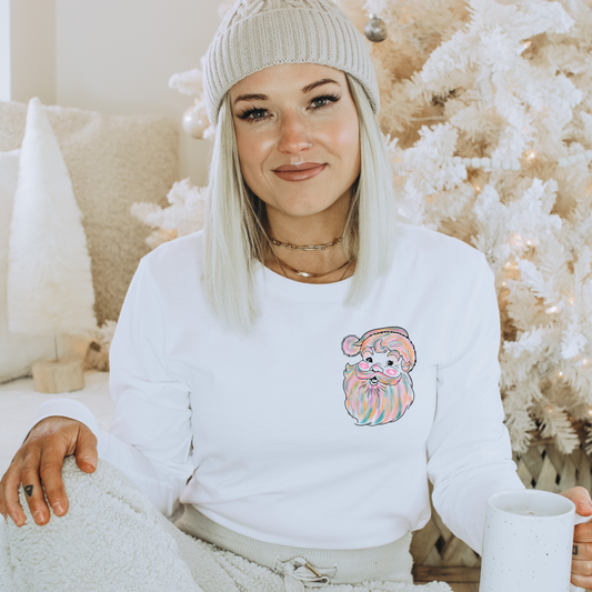 Watercolor Santa Crewneck