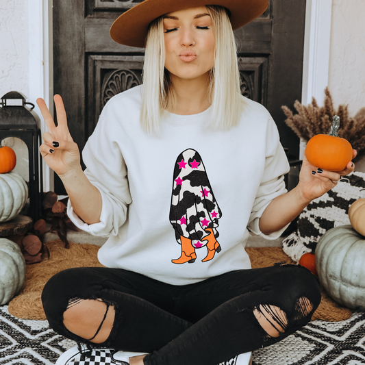 Ghost Cowgirl Crewneck